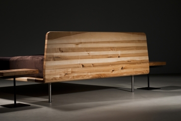 orig. LETTO Designerbett modern aus Holz 200x200